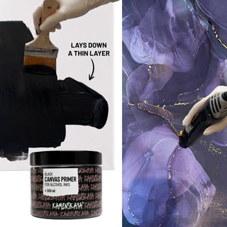 Чорний грунт для полотна для роботи в техніці спиртові чорнила