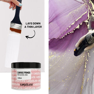 Білий грунт для полотна для роботи в техніці спиртові чорнила