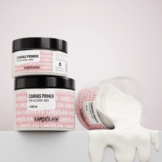 Білий грунт для полотна для роботи в техніці спиртові чорнила